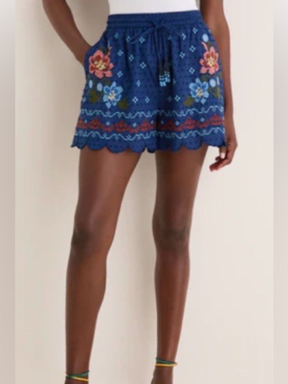 FARM Rio garden stitch shorts